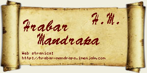 Hrabar Mandrapa vizit kartica